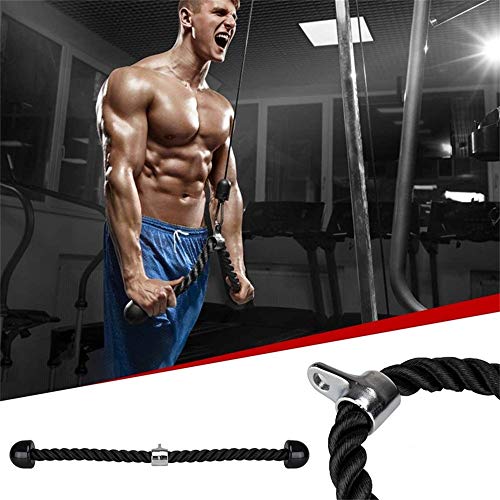 N+A Pulley Cable System Fitness Wrist Roller Trainer for Pulldowns Lifting Loading Pin Triceps Rope Home Gym Workout Accessories with Adjustable Length