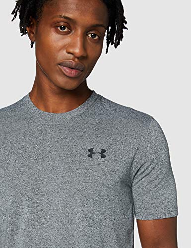 Under Armour Men's UA Siro Short Sleeve Fast-Drying Gym and Running T-Shirt , Black (Black ), L