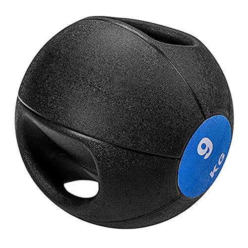Medicine Ball Home Fitness Medicine Ball, Double Grip Rubber Ball, Core Muscle Training Solid Ball, 3-10kg (Size : 9kg)