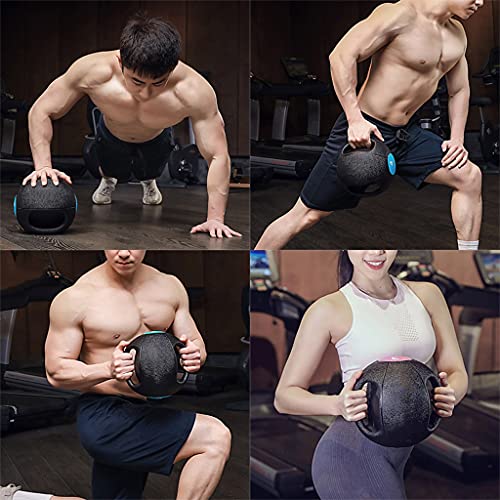 Medicine Ball Home Fitness Medicine Ball, Double Grip Rubber Ball, Core Muscle Training Solid Ball, 3-10kg (Size : 9kg)