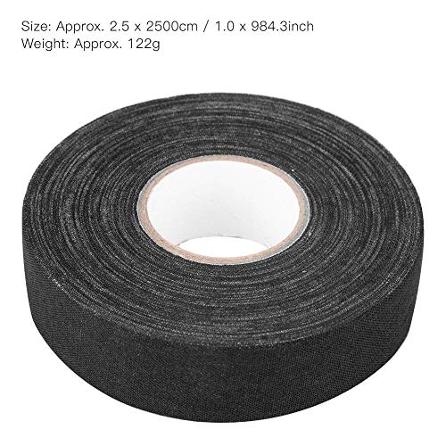 Vbestlife Tennis Racket Grip, Badminton Handle Tape Elasticity Anti-Slip Overgrip for Badminton Pole Rod Pads Hockey Stick Tapes, 984 Inch(Black)