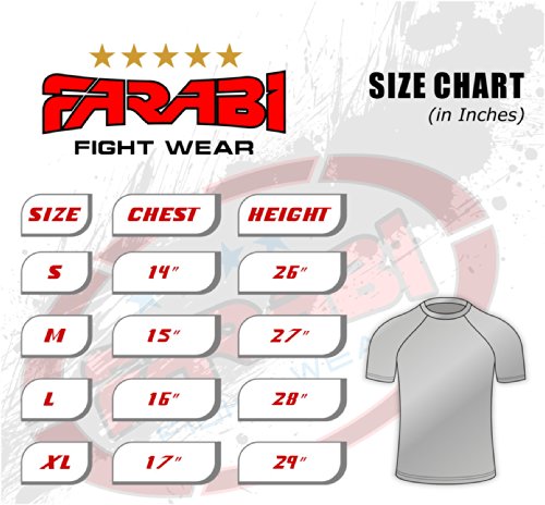 Farabi Rash Guard BJJ Rash Guard Men MMA Mens & Boys PowerLayer Mock Neck Compression Shirt Base Layer Baselayer Top Long Sleeve Under Shirt Mens (Small) Black