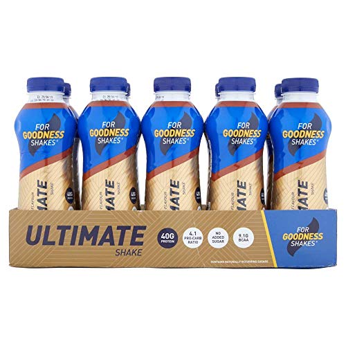 For Goodness Shakes Ultimate Protein Chocolate Shake, 475ml - Pack of 10