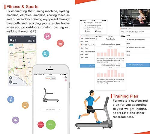 Nero Sports - Foldable Electric Motorized Treadmill with Bluetooth
