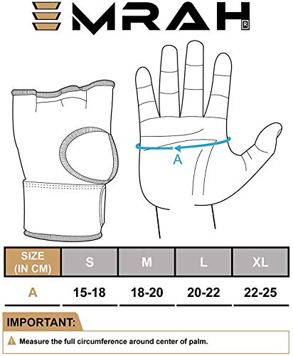 EMRAH E2 Boxing Hand Wraps | Boxing Pro Grip Inner Gloves | Boxing Gel Wraps (BlackYellow, Small)