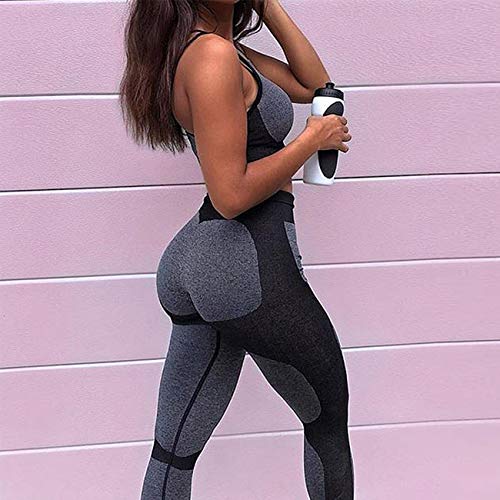 FITTOO Women’s High Waisted Butt Lifting Seamless Leggings Gym Fitness Tights Tummy Control Workout Yoga Pants Black