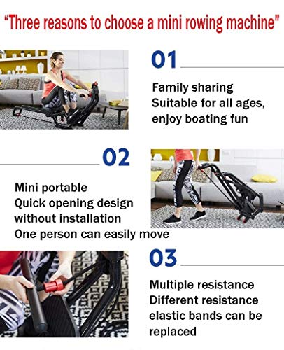 Folding Rowing Machine - Indoor Fitness Equipment - Portable Mini ...