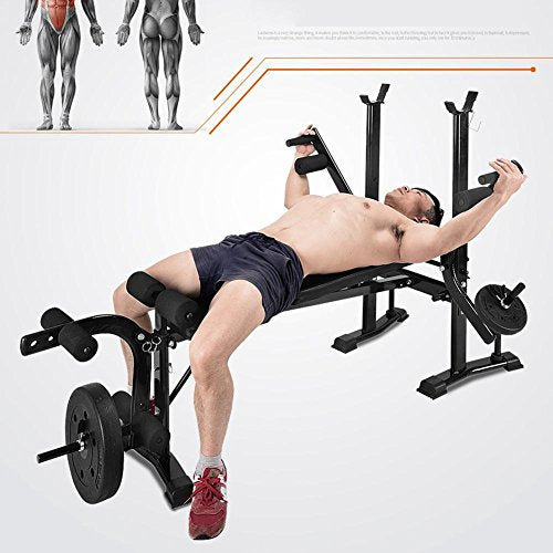 Binglinghua Muti-Function Weight Lifting Bench for Indoor Use Weight Bench Set with Leg Developer Workout Bench