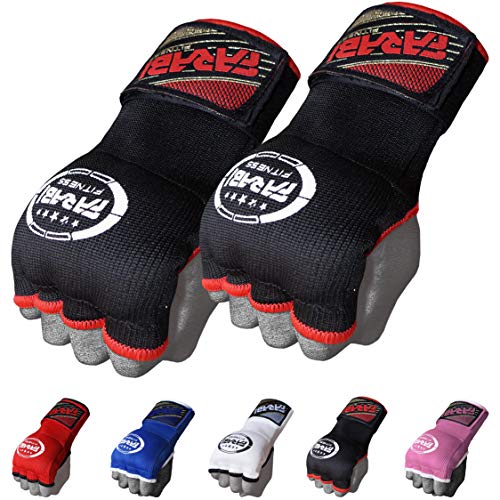 Farabi Kids Junior Inner Hand Wraps Gloves Easy Gel Padded Boxing Wraps with Wrist Wraps Pair (Back) - Gym Store