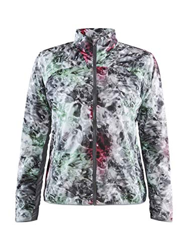 Craft Women's Run Vent Pack Jackets, Multi-Coloured/Neo, X-Large