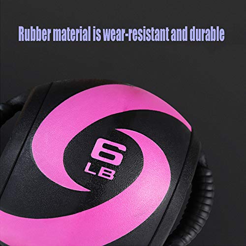 Medicine Ball Double Handle Rubber Medicine Ball, Professional Strength Training Fitness Ball, Sports Fitness Equipment For Home Gym (Size : 18lb/8.16kg)