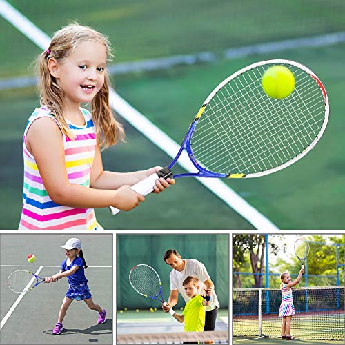 Achort Tennis Racket for Boys Girls 23 inch Childrens Tennis Racket with Portable Carry Case Junior Radical Tennis Racquet Set for Kids