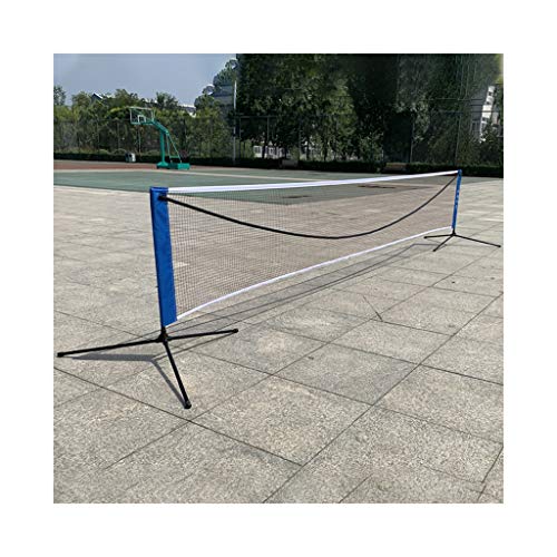 Adjustable Tennis Net, Movable Portable Easy Set Up Badminton Set, Teenagers Professional Tennis Training Net for Indoor Outdoor,6.1m
