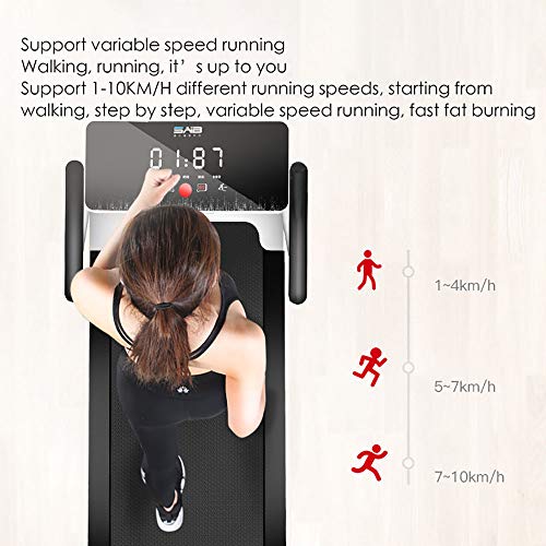 OSN Folding Treadmill For Home，Electric Folding Treadmill For Small Spaces Treadmill Machine With LCD Screen Control Easy Assembly Compact Running Machine Weight Loss