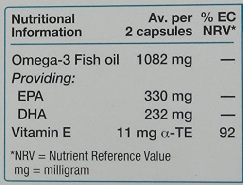 Vitabiotics Ultra Omega-3 Capsules, 1 Pack (60 Capsules)