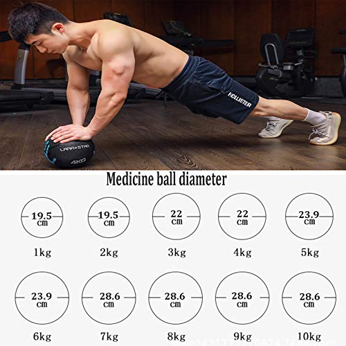 Medicine Ball AGYH Rubber Elastic Adult Fitness Training Ball, Aerobics Training Ball, 1kg/2kg/3kg/4kg/5kg/6kg/7kg/8kg/9kg/10kg (Size : 5kg/11lb)