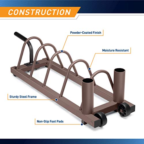 Steelbody by Marcy Unisex's Horizontal Plate and Olympic Bar Rack