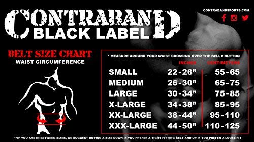 Contraband Black Label 4040 5in Foam Padded Weight Lifting Belt w/Hook & Loop - Perfect Heavy Duty Back Support for Weightlifting Bodybuilding Powerlifting - Men & Women (Red, Medium)