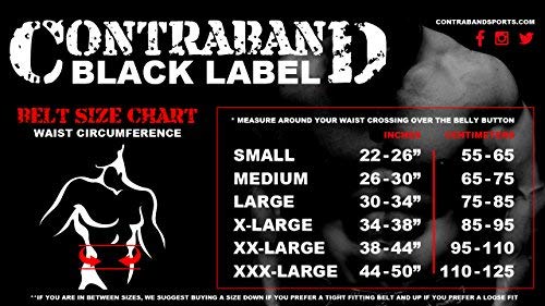 Contraband Black Label 4040 5in Foam Padded Weight Lifting Belt w/Hook & Loop - Perfect Heavy Duty Back Support for Weightlifting Bodybuilding Powerlifting - Men & Women (Red, Medium)