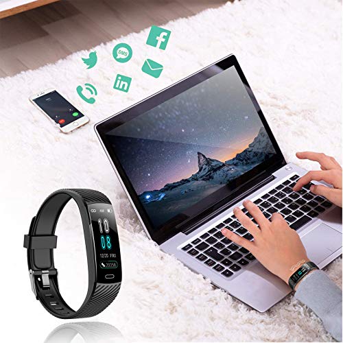 ASWEE Fitness Trackers - Activity Tracker Watch with Heart Rate Blood Pressure Sleep Monitor, Calorie Step Counter Waterproof Watch for kids Women Men Compatible iPhone and Android Smartphone