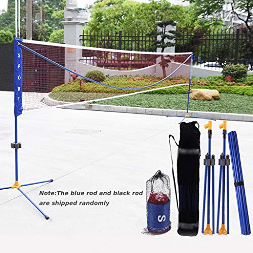Adjustable Tennis Net Stand, Portable Movable Badminton Volleyball Net, Teenagers Tennis Training Nets for Garden Driveway Beach,5.1m