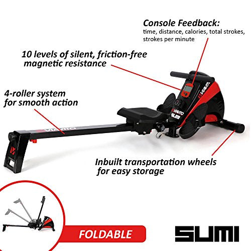 VIAVITO Sumi Folding Rowing Machine | Gym Store