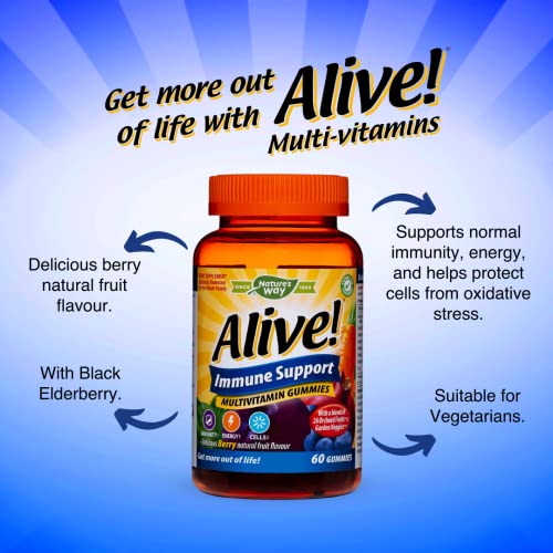Alive! Immune Support Multivitamin Gummies - 60 Gummies