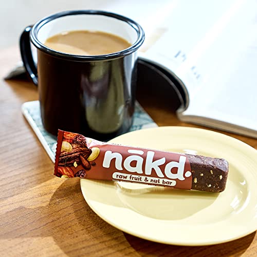 Nakd Cocoa Orange Natural Snack Bars - Vegan Bars - Healthy Snack - Gluten Free Bars 35 g (Pack of 18)