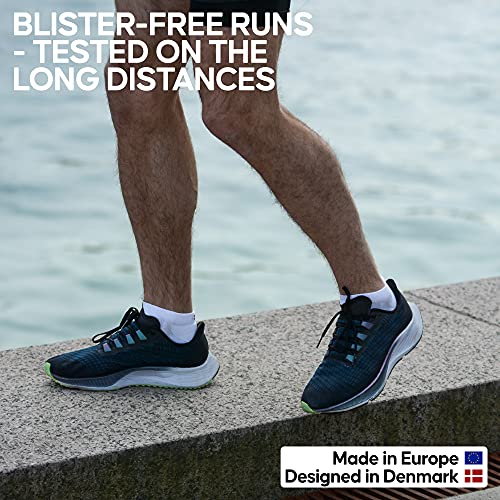 Long Distance Low-Cut Running Socks for Men & Women (Black/Grey, 9-12)
