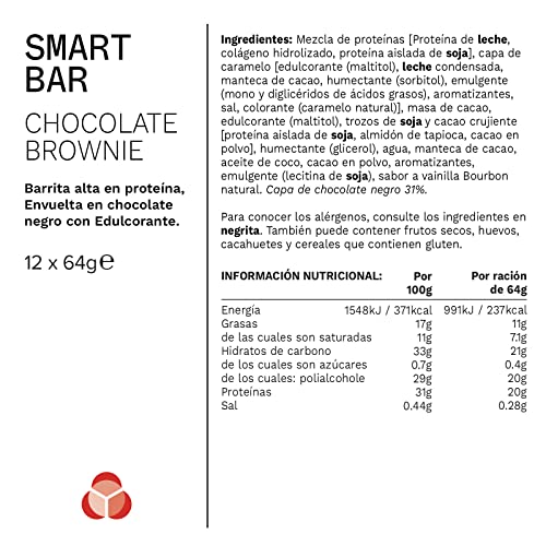 PhD Nutrition Smart Protein Bar, High Protein Low Sugar Protein Snacks, Variety Pack, 20g of Protein, 64g Bar (12 Pack)