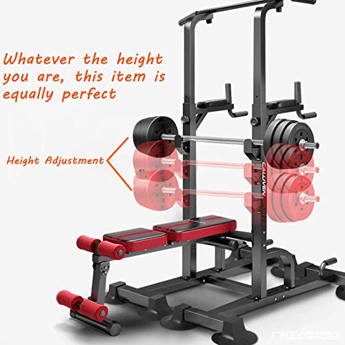 ZYQDRZ Heavy-Duty Multifunctional Power Tower, Pull-Lift Belt Platform Bench Press, Strength Training Fitness Exercise Equipment, Used for Home Gym Strength Training - Gym Store | Gym Equipment | Home Gym Equipment | Gym Clothing