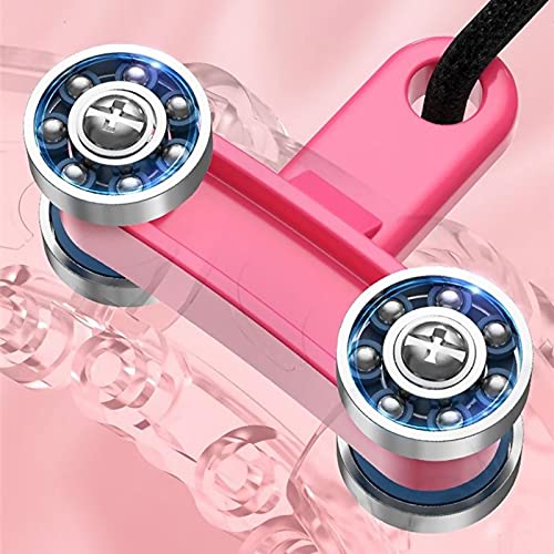 Smart Weighted Hula Hoop 2 in 1 Detachable And Adjustable Size 24-Section Waist Fitness Ring 360 Degree Auto Spinning Ball for Adults Kids Beginners Exercise Weight Loss Massage Hoola Hoops Pink