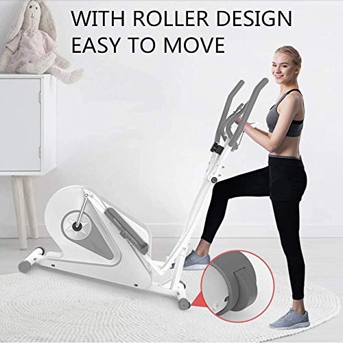 zjliudp Fitness Equipment 2-In1 Elliptical Cross Trainer Exercise Bike-Fitness Cardio Weightloss Workout Machine-With Seat + Pulse Heart Rate Sensors Cross Trainer Small, Robust And Compact TDD - Gym Store | Gym Equipment | Home Gym Equipment | Gym Clothing