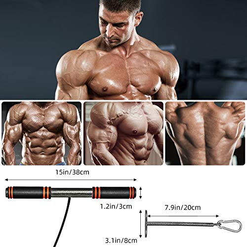 PELLOR Forearm Wrist Roller Trainer Weight-bearing Pulley and Rally Belt For Arm Training Fitness