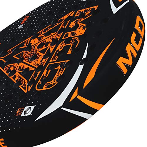 MCD Sports Tennis Padel Racket 3K Carbon Fibre Faces with Soft Eva Foam Grip Handle for Control and Power Professional Match Paddle Tennis Racquets Ideally for Adults/ Players