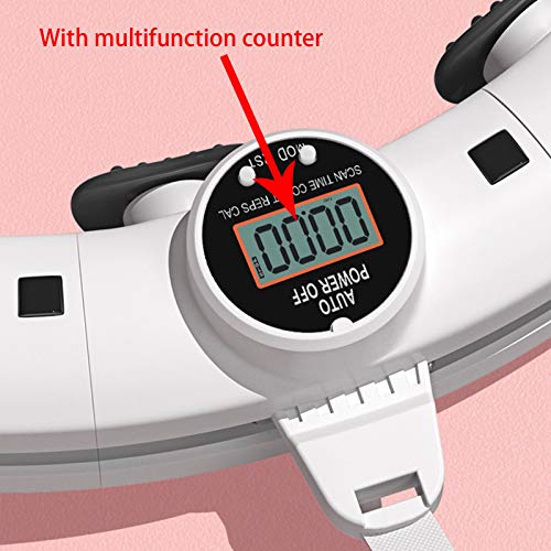 GFITNHSKI Hula Hoop with Counter, Smart Hula Hoops for Adults Weight Loss, Indoor Hoola Hoop for Women and Man, Weighted Hula Hoop for Exercise and Fitness, Home Workout,Weight Loss