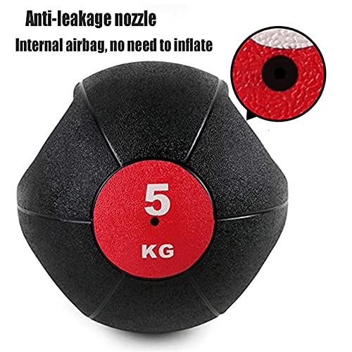 Medicine Ball Double Handle Rubber Medicine Ball Bouncy Ball, Home Gym Core Strength Training Fitness Ball, 3kg/4kg/5kg/6kg/7kg/8kg/9kg/10kg (Size : 6kg/13.2lbs)