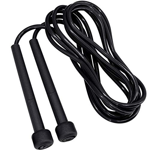 Gift Gadgets ACTIVPOWER Black Skipping Rope, Speed Jump Rope for Fitness, Gym, Boxing, CrossFit & Exercise Conditioning & Fat Loss Boxing - Home Workout Set Suitable for Men & Women