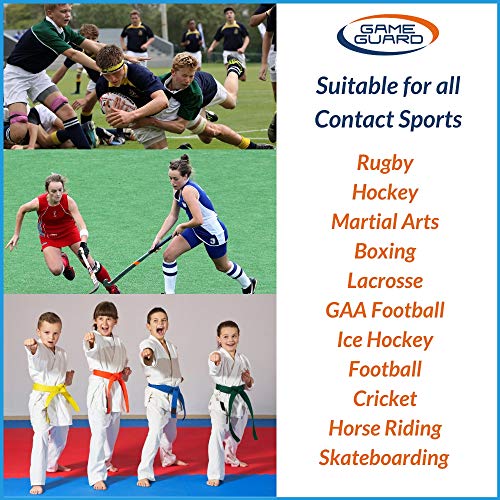 Game Guard 1 x Boil & Bite Flavoured Mouthguard/Gumshield – Mouldable Gum Shields – Mouth Guard Kids/Junior/Childrens/Youth - CE Approved, School Sports, Rugby (GUM SHIELD JUNIOR - STRAWBERRY)