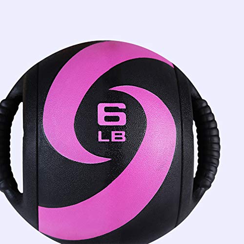 Medicine Ball Double Handle Rubber Medicine Ball, Professional Strength Training Fitness Ball, Sports Fitness Equipment For Home Gym (Size : 18lb/8.16kg)