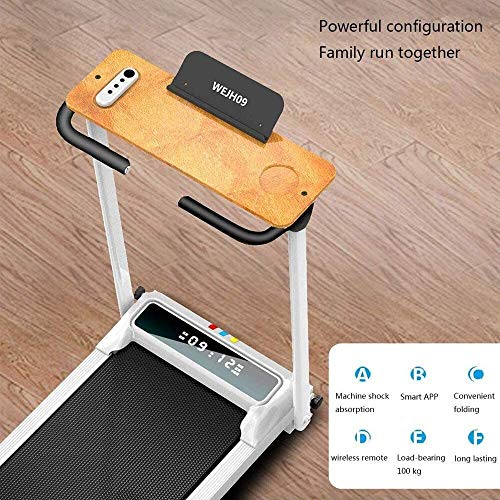 YFFSS Running Machines Treadmill,Electric Running Machines with Remote Control,Ultra-Quiet Flat Treadmill for Gym Indoor Fitness,Max Load 100KG,for Men and Women