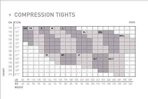 2XU Men's Light Speed Compression Tights, Black/Black Reflective, L