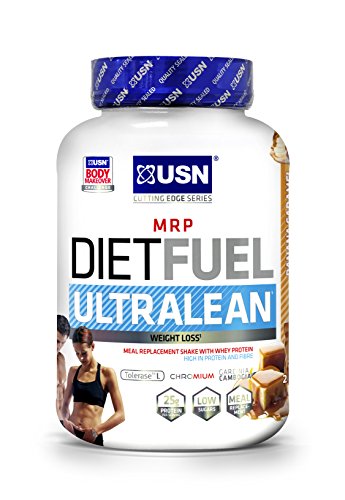 USN Diet Fuel Banana Caramel UltraLean 2 kg, Diet Protein Powders, Weight Control and Meal Replacement Shake Powder