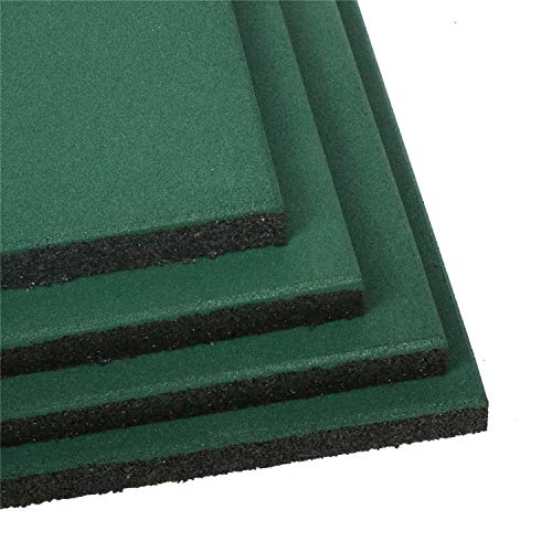 uyoyous Rubber Gym Mat- 4PCs 50 x 50cm, 30 mm Thick Children’s Play Tiles Protective Flooring Set for Outdoor Sports Exercise, School Playground, Factory - Gym Store | Gym Equipment | Home Gym Equipment | Gym Clothing