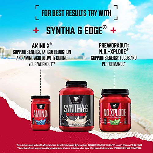 BSN Nutrition Protein Powder Syntha 6 Edge Low Carb and Sugar Whey Protein Shake with Whey Protein Isolate, Micellar Casein, Glutamine and Amino Acids, Chocolate Milkshake, 48 Servings, 1.87 kg