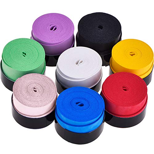 8 Pieces Tennis Badminton Racket Overgrip for Anti Slip and Absorbent Grip, Assorted Color