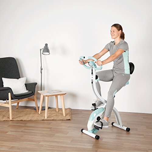 Ultrasport F-Bike with Hand Pulse Sensor, Fitness Bike Trainer, Sporting Equipment, Ideal Cardio Trainer, Foldable Indoor Trainer for Home Use, Different Resistance Levels, Suitable for Everyone
