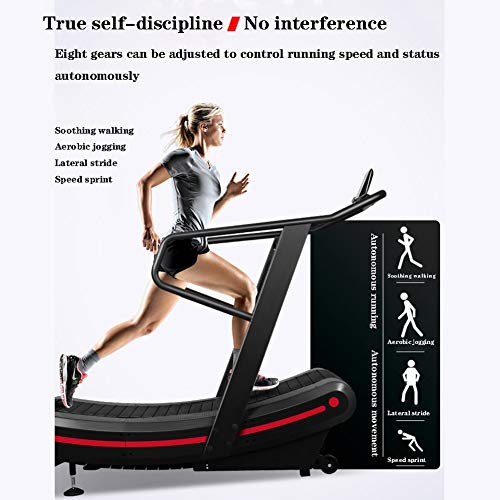RLIRLI Gym Commercial Unpowered Treadmill Arc-shaped Mechanical Crawler Without Electricity, Personal Training Equipment Can Keep Home And Office Healthy