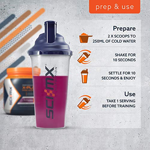 SCI-MX Nutrition X-Plode Pre-Workout Supplement Drink, Caffeine Based, 400 g, Blackcurrant, 20 Servings