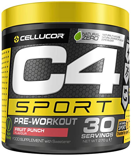 C4 Sport Pre Workout Powder Fruit Punch | Informed-Sport Certified + P ...